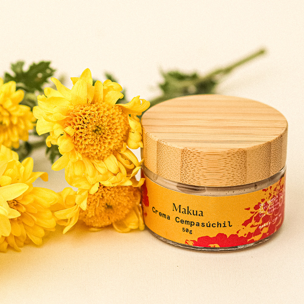 crema facial de cempasúchil