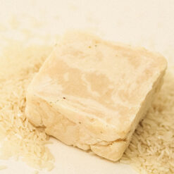 jabón exfoliante de arroz